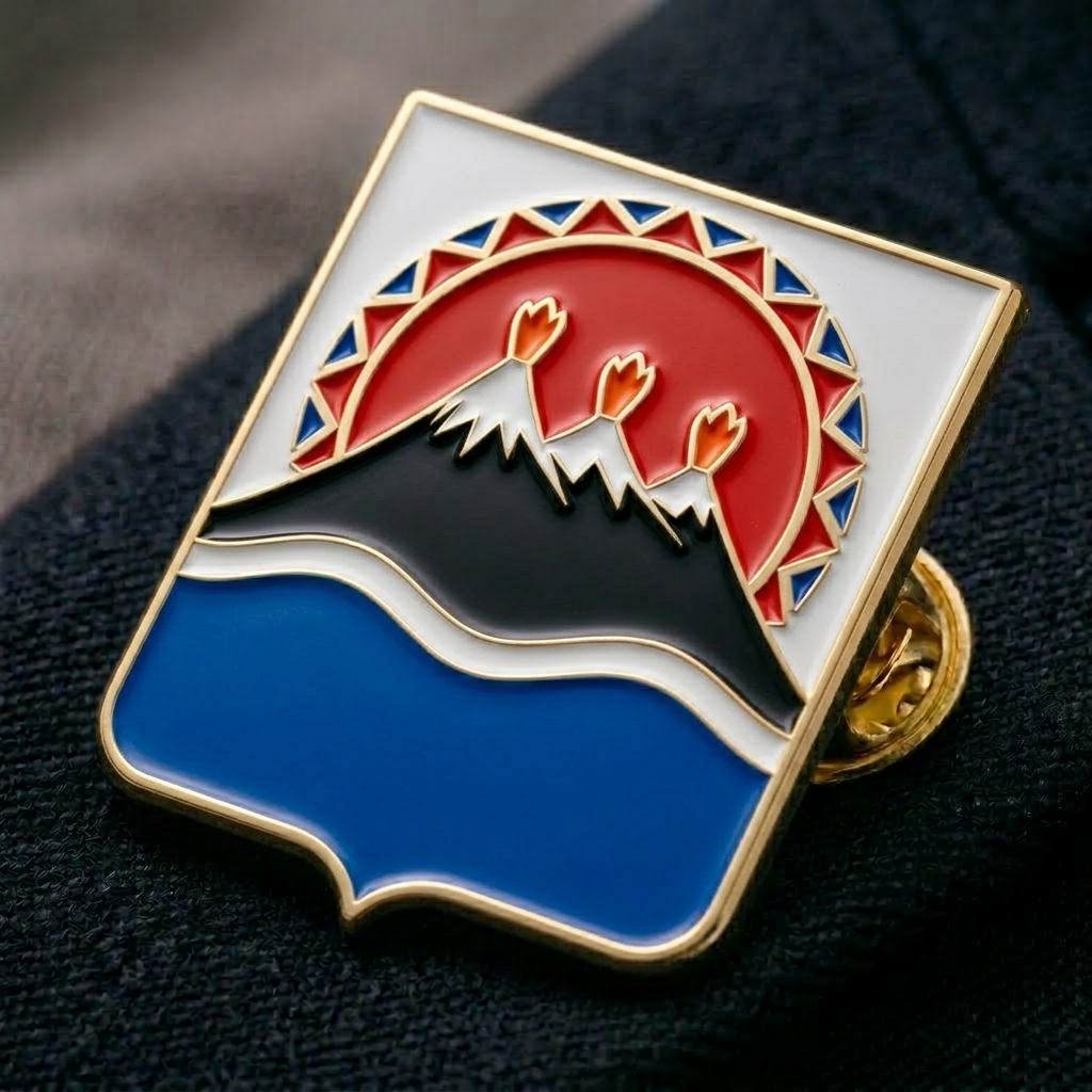 Значок Герб Камчатского края